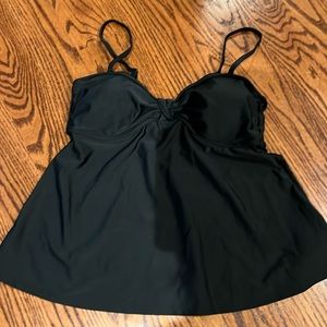 NWT Old Navy Black Swim Tankini Tank